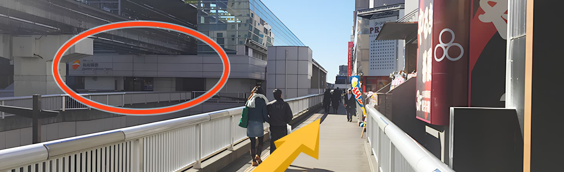 多摩モノレール立川南駅の方へ進みます。